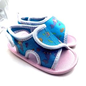 Baby Sandal Shoes Size 6/12m Girls Mermaid Summer Footwear Children Kids Fabric